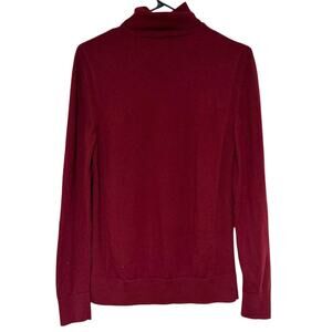 EXPRESS Red Merino Wool Turtleneck Sweater Size Medium Winter Holiday